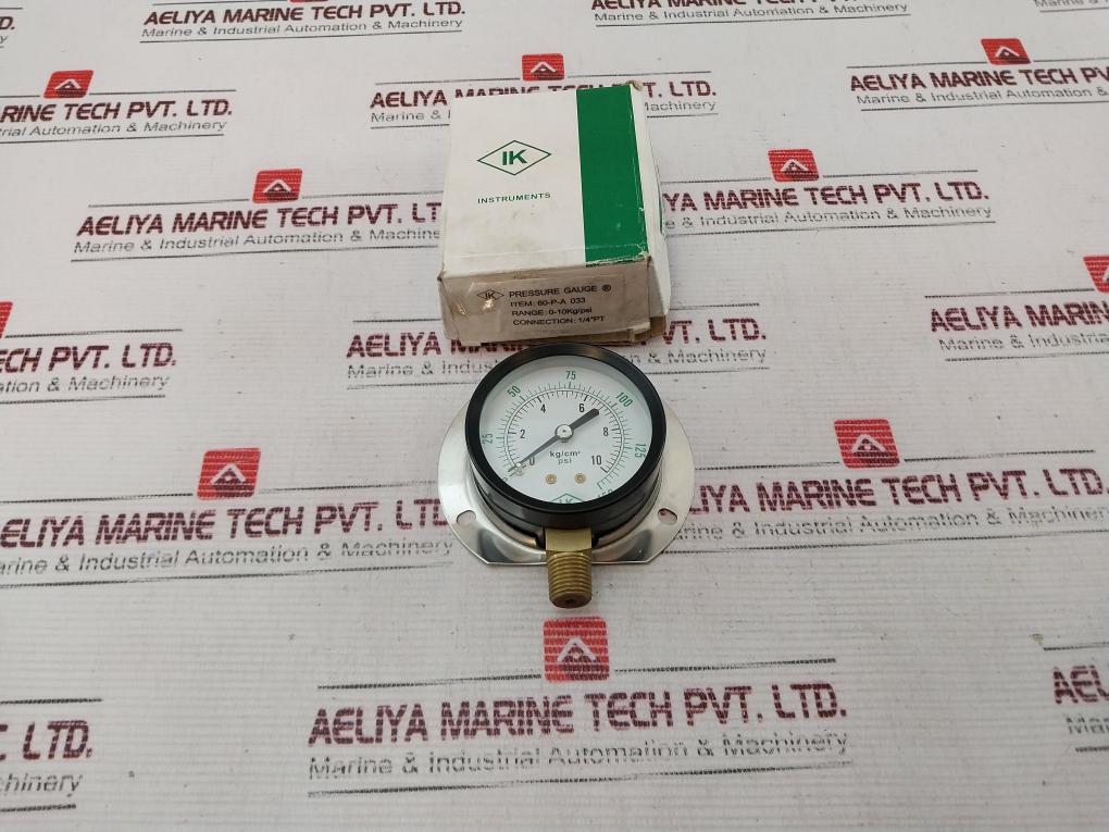 Ik Instruments 0-150 Psi Pressure Gauge 14” Pt
