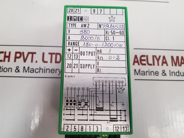 Ime Aw2 Relay Alarm 180-0-1200 Kw