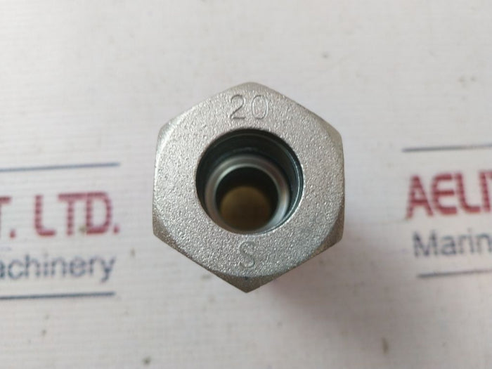 Impa EO-G-20 S Compression Connector, Steel, 20MM X 3/4