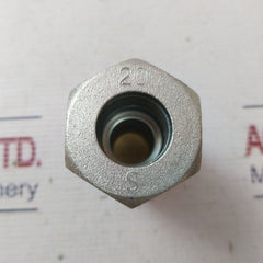 Impa EO-G-20 S Compression Connector, Steel, 20MM X 3/4