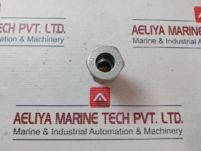 Impa EO-G-20 S Compression Connector, Steel, 20MM X 3/4