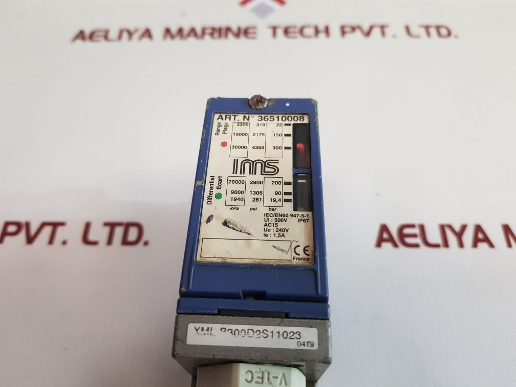 Ims N° 36510008 Pressure Switch 500V Ip67