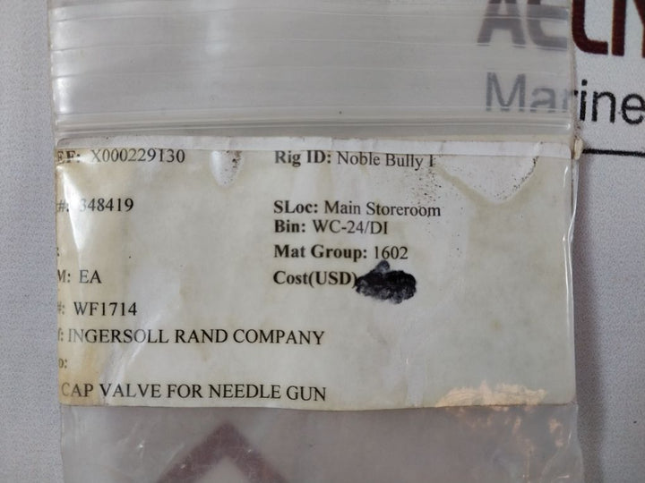 Lot of 7X Ingersoll rand wf1714 cap valve for needle gun