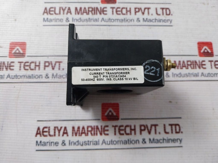 Instrument Transformers 0721A13454 Current Transformer 600V 50-400Hz