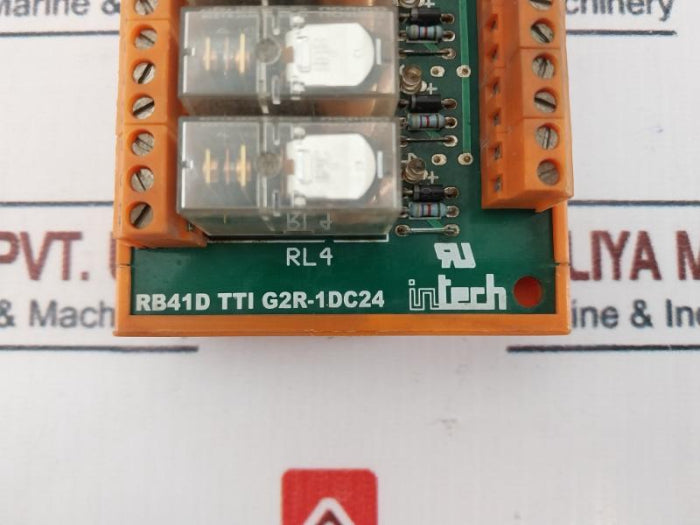 Intech Rb41d Tti 4-channel Relay Module Econix G2r-1dc24, Prd/124-a