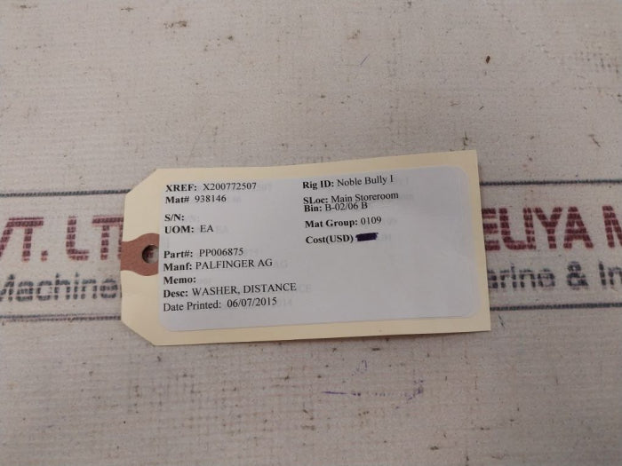 Lot Of 3X Integral Pp006875 Distance Washer X200772507