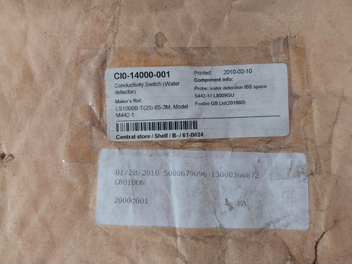 Intempco Ls1000f-l056-e120 Conductivity Switch (Water Detector) Class I Div 1