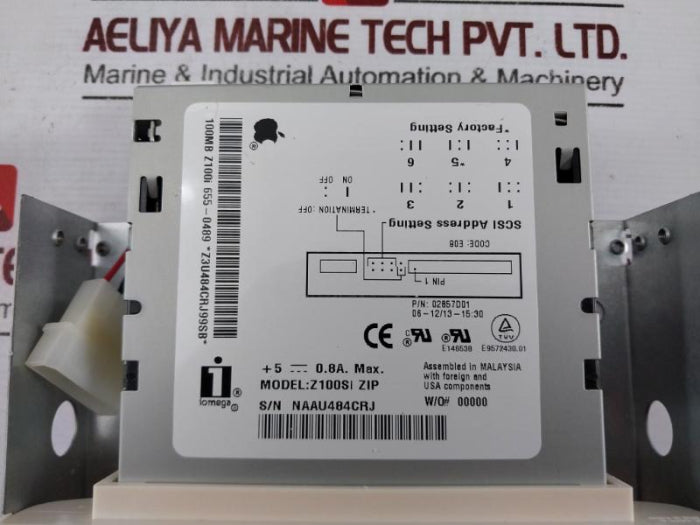 Iomega Zip 100 Internal Drive Z100Si 5211459 02857D01