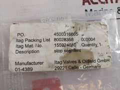 Itag 155924010 Stop Segment Valve 155924010