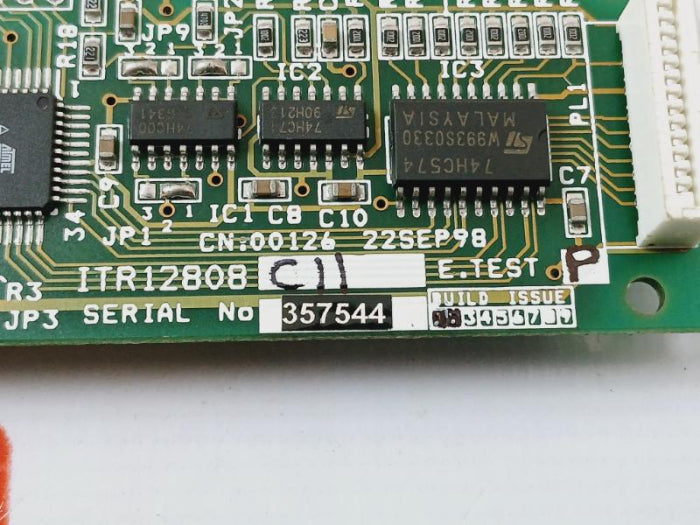 Itron Itr12808 C11 Printed Circuit Board Pcb Iss 1, 00126, 22sep98