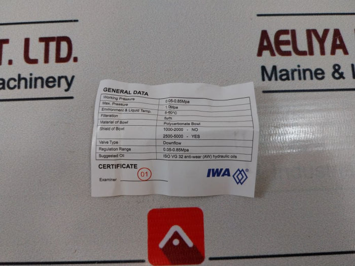 Iwa Ar2000-02 Air Line Pressure Regulator 590821 1.0 Mpa 2310121100