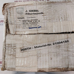 J.Giebel Filtertechnik Duo-plex V 401-w Adsorber Cartridge Kit