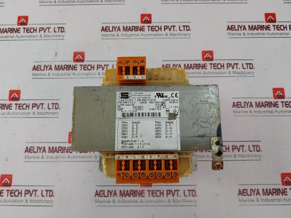 J.Schneider Eued 1.3B-990102V8 Transformer 50/60Hz