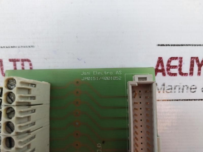 Jani Electro Jp0151/4001052 Input Terminal Board 94V-0 E1 Print