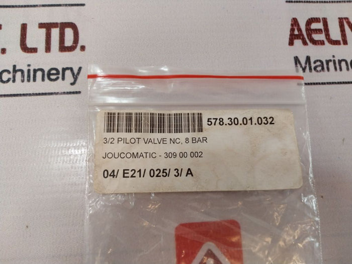 Joucomatic 30900002 3/2 Pilot Valve Nc 8 Bar