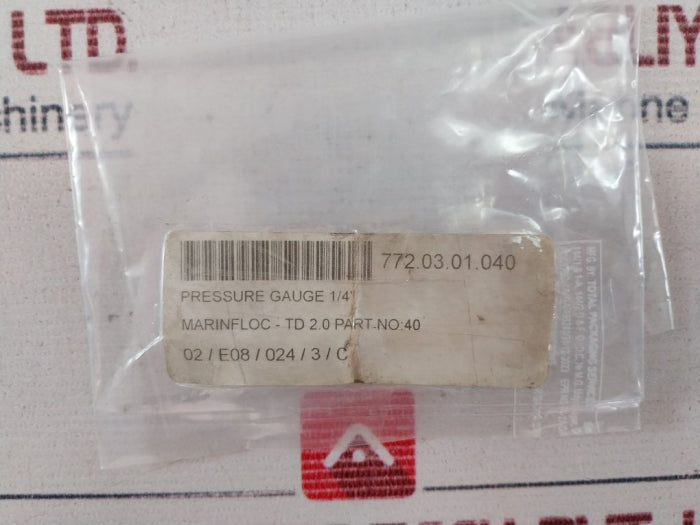 Joucomatic 34300014 Pressure Gauge 0-12 Bar 0-160 PSI 772.03.01.040