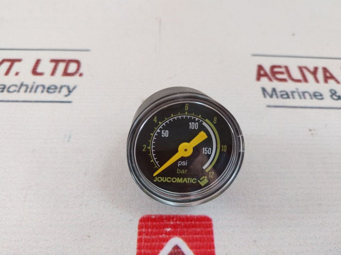 Joucomatic 34300014 Pressure Gauge 0-12 Bar 0-160 PSI 772.03.01.040