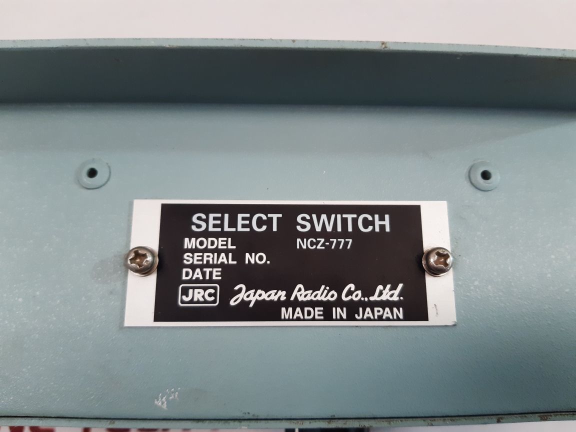 Jrc Ncz-777 Select Switch