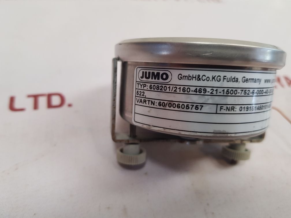 Jumo 608201/2160-469-21-1500-752-6-000-40-00-0 Dial Thermometer