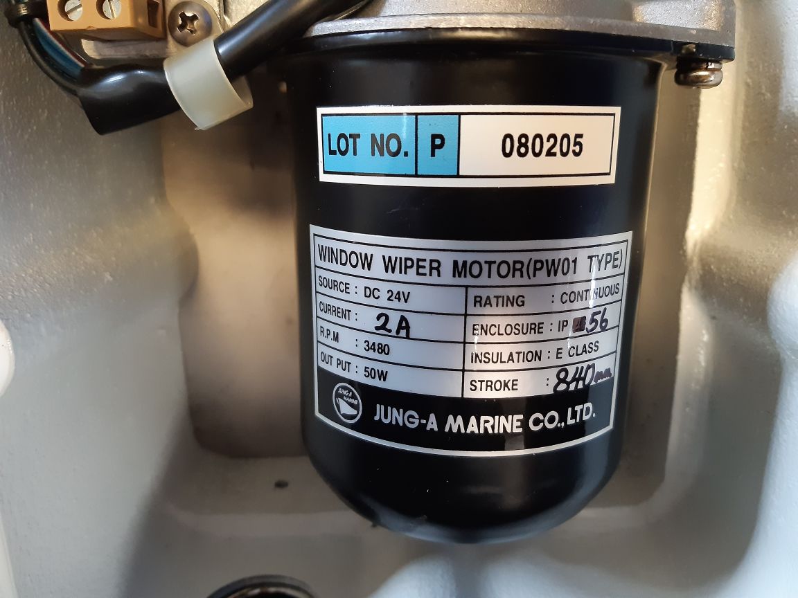 Jung-a Marine Pw01 Window Wiper Motor Ip56