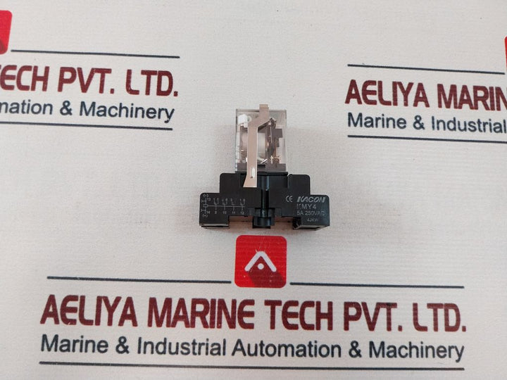 Kacon Hr705-4Pl Relay With Socket 5A 250Vac