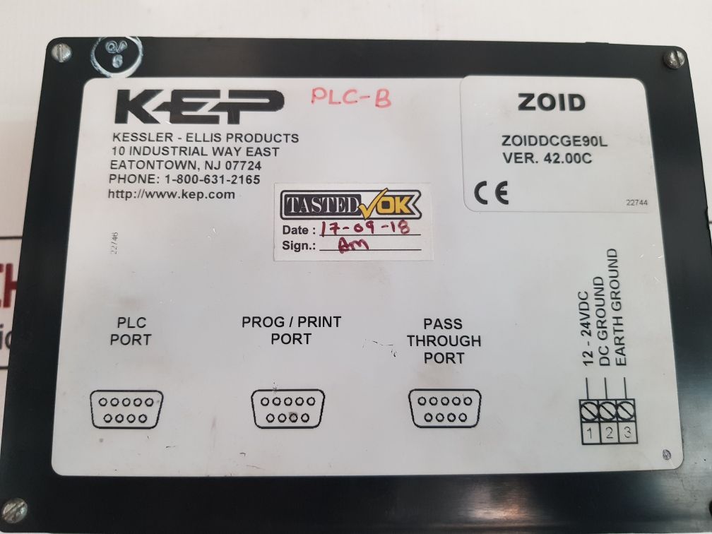 Kep Zoiddcge90L Operator Interface Panel Alspa Plc820