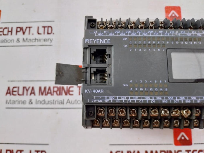 Keyence Kv-40Ar Programmable Controller Base Unit Ac Type 24 Inputs And 16 Relay Outputs 9707404 100-240V Ac