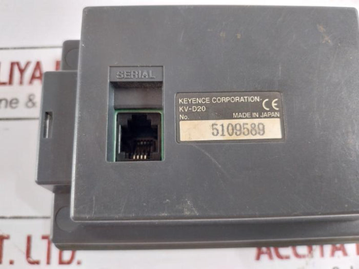 Keyence Kv-d20 Operator Interface Panel 5109589