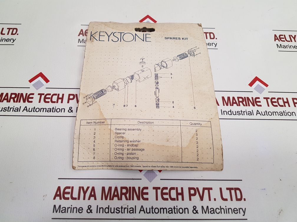 Keystone 79-012-s Spares Kit 29Ll68