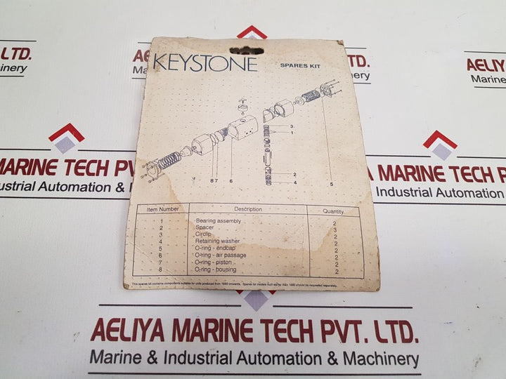 Keystone 79-012-s Spares Kit 29Ll68
