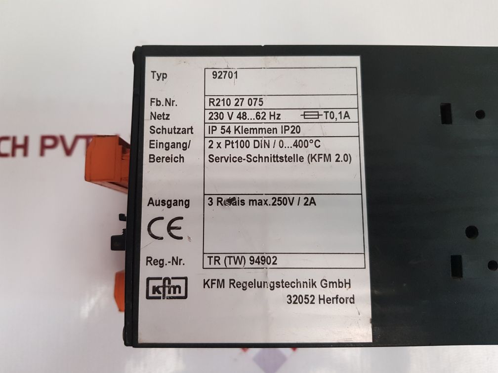 Kfm 92701 Temperature Controller R210 27 075