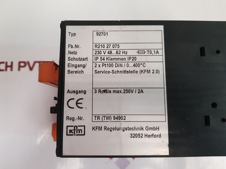 Kfm 92701 Temperature Controller R210 27 075