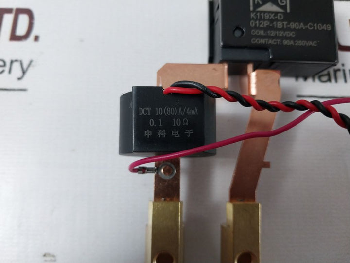 Lot of 2X KG TECHNOLOGIES K119X-D012P-1BT-90A-C1049 High-Power Latching Relay
