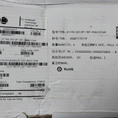 Lot of 2X KG TECHNOLOGIES K119X-D012P-1BT-90A-C1049 High-Power Latching Relay