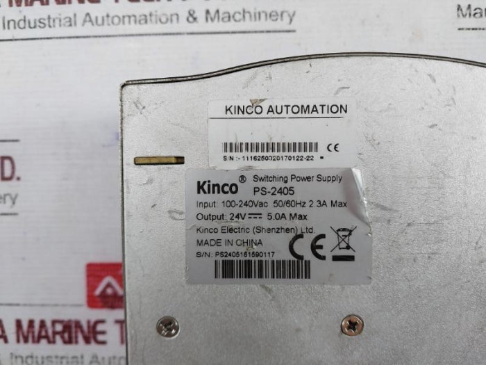 Kinco Ps-2405 Switching Mode Power Supply Module 100-240Vac 50/60Hz 5.0A Max