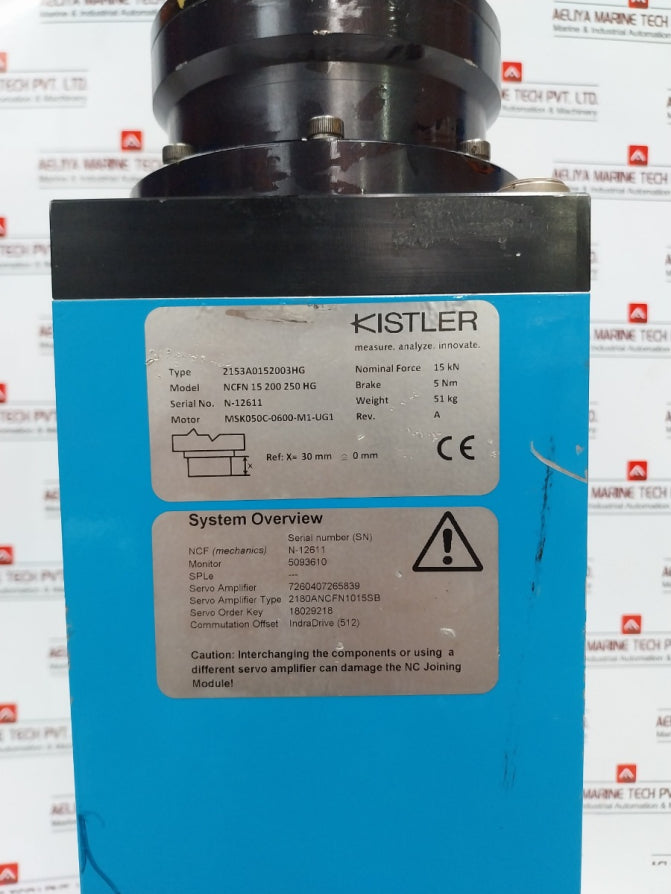 Kistler 2153A0152003Hg Ncfn15200250Hg Electromechanical Nc Joining Module