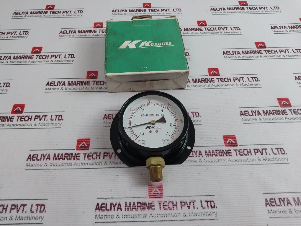 Kk Gauges -30 Inhg, 0 To 100 Lb/In2 Compound Pressure Gauge