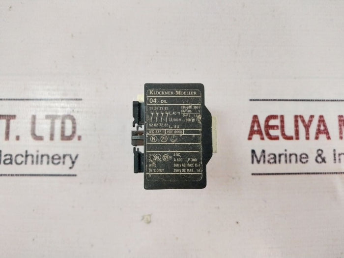 Klockner-moeller 04-dil Auxiliary Contact 16A 500-600V