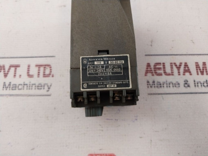 Klockner Moeller Etr 5-10 Electronic Timer Relay 240v Ac