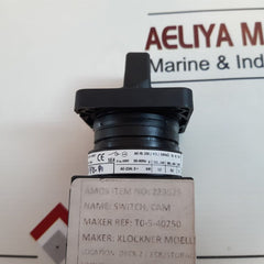 Klockner Moeller T0-5-40250/Ez-p1 Cam Switch 6000V 50-60Hz