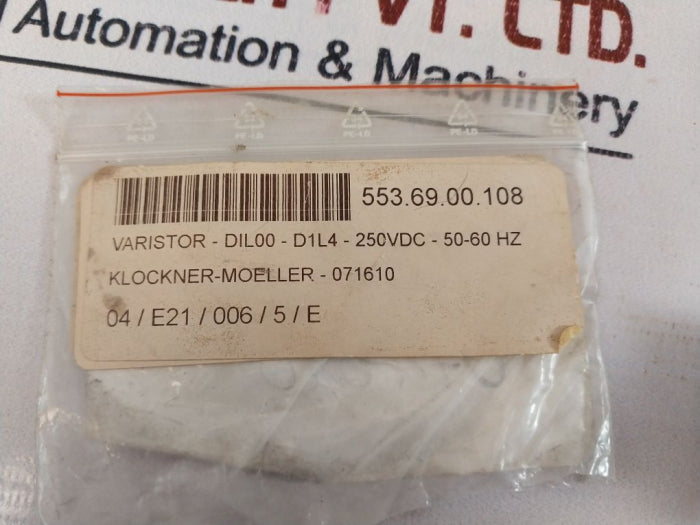 Klockner Moeller Vg B Dil 250 Surge Suppressor 250V 50/60Hz