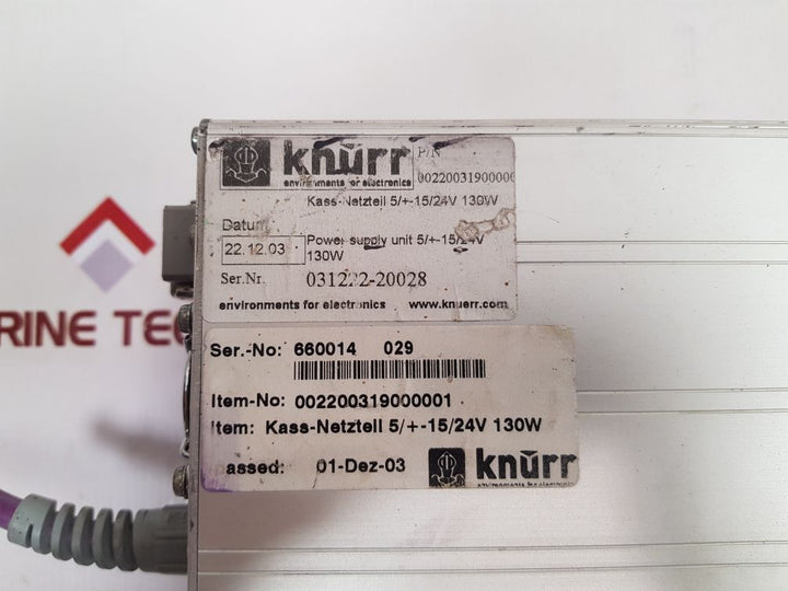 Knurr 002200319000001 Power Supply Unit