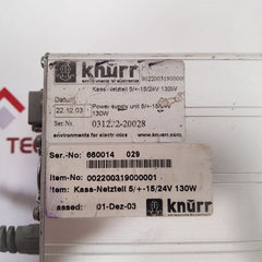 Knurr 002200319000001 Power Supply Unit