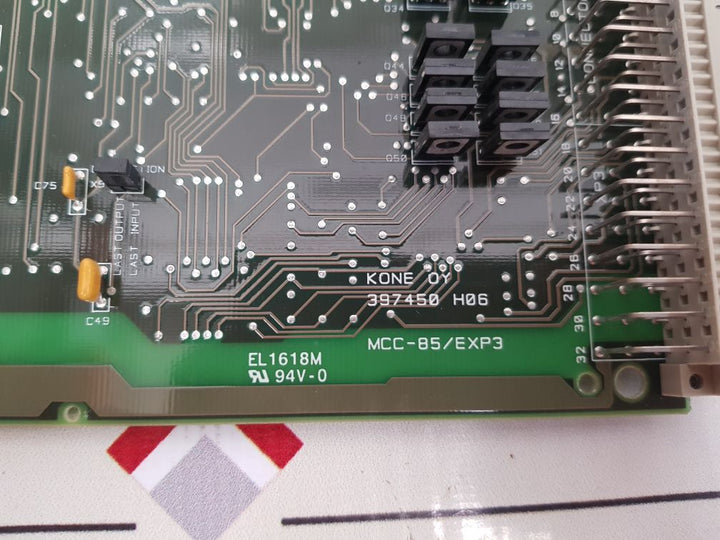 Kone 397450 H06 Pcb Card Mcc-85/Exp3