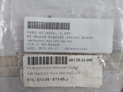 Kone 375404G02 Pc-board Digital Letter Board 357120 H03