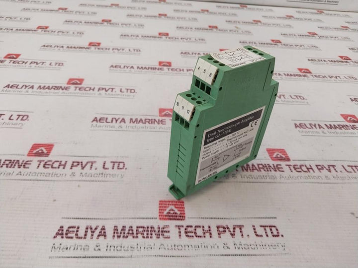 Kongsberg Ga-112/E Dual Thermocouple Amplifier 12-35 Vdc