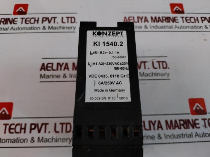 Konzept Energietechnik Ki 1540.2 Current Monitoring Relay 6A/250V Ac
