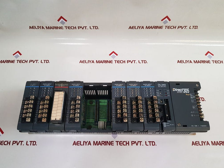 Koyo Direct Logic 305 D3-10B-1,Dl340 D3-340 Cpu,D3-08Nd2,D3-08Ta-1 Power 