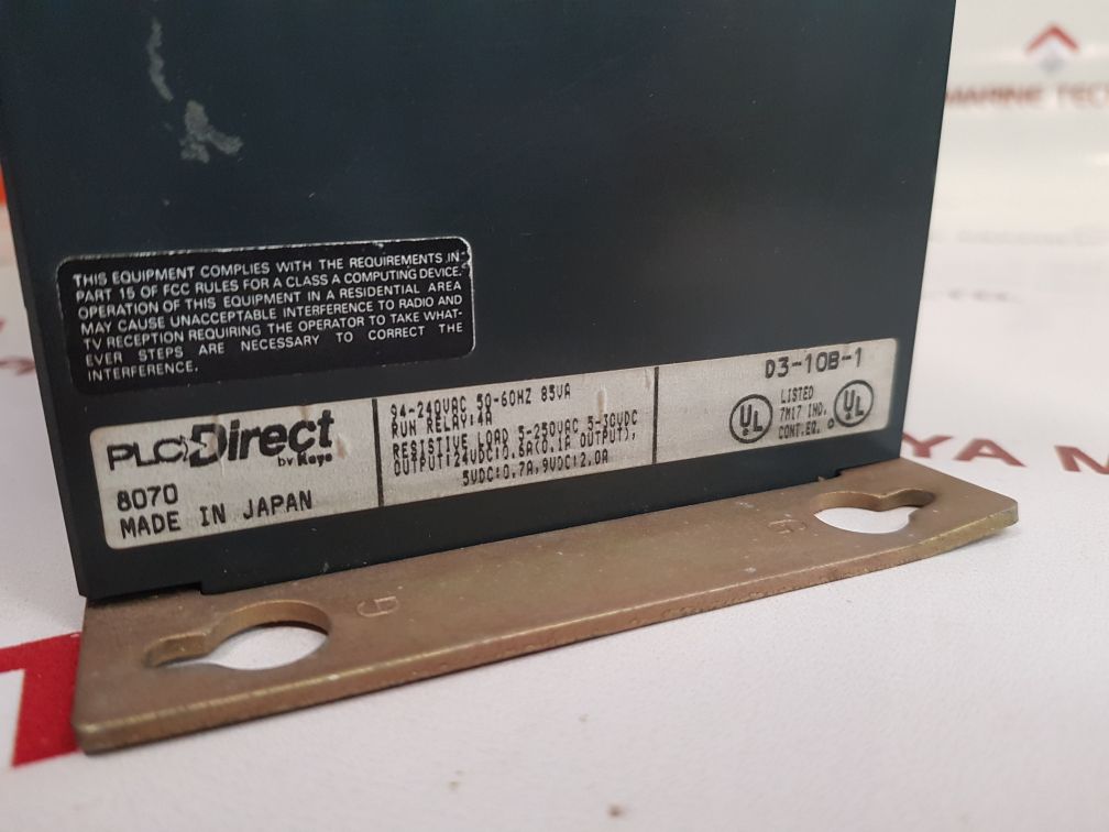 Koyo Direct Logic 305 D3-10B-1,Dl340 D3-340 Cpu,D3-08Nd2,D3-08Ta-1 Power