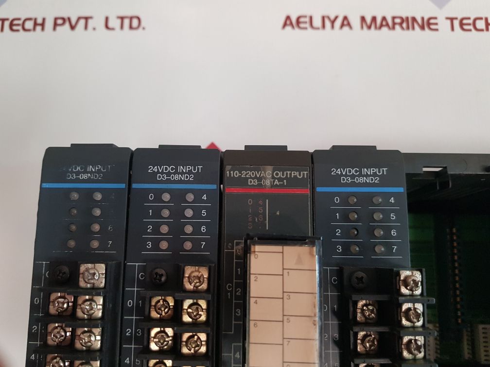 Koyo Direct Logic 305 D3-10B-1,Dl340 D3-340 Cpu,D3-08Nd2,D3-08Ta-1 Power